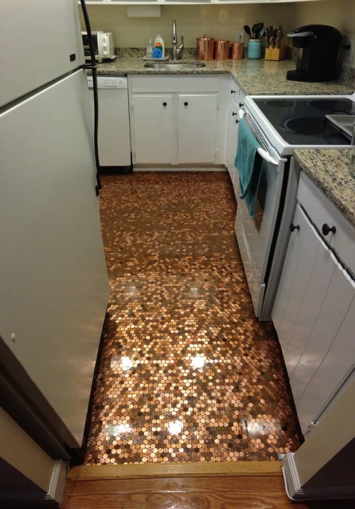 How To Install A Copper Penny Floor A Made In Usa Diy