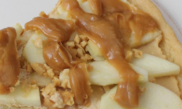 Baking Super Bowl Snacks With Kids: Caramel Apple Pizza