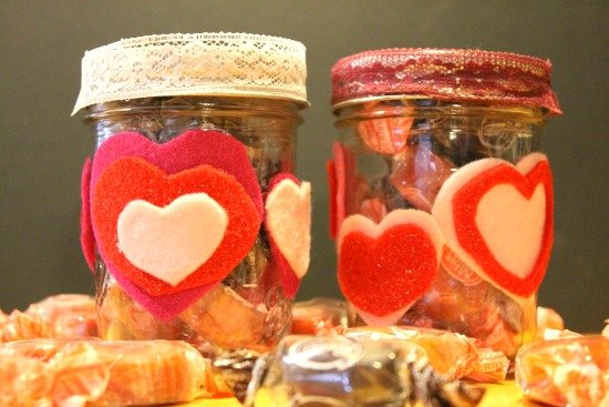 Valentine Candy Jars make perfect teacher gifts!