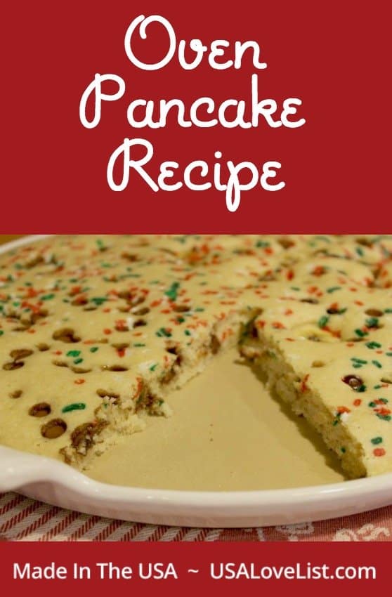 Oven Pancake Recipe via USALoveList.com