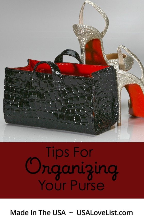 Quick and Easy Tips For Organizing Your Purse via USALoveList.com