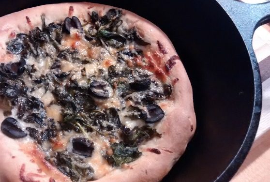 Cast Iron Pizza: This Spinach Pizza Recipe Will Be a Favorite