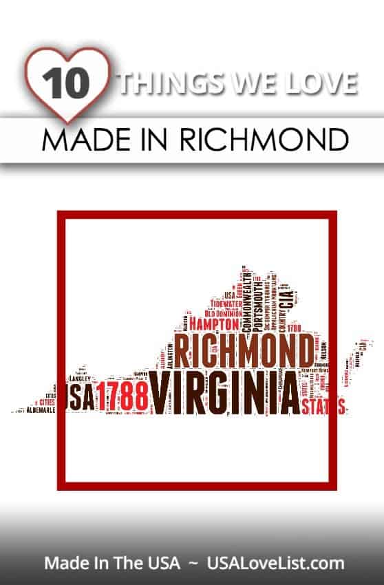 Stuff We Love, Made in Richmond, Virginia via USAlovelist.com