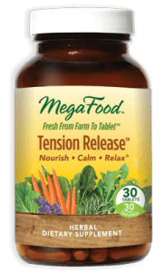 Sleep better with MegaFood Tension Release Non-GMO Vitamins | American Made Health Products