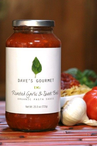 Roasted Garlic & Sweet Basil gourmet pasta sauce #organic #madeinUSA #GarlicLover