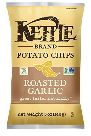 Roasted Garlic potato chips #garlicLover #madeinUSA