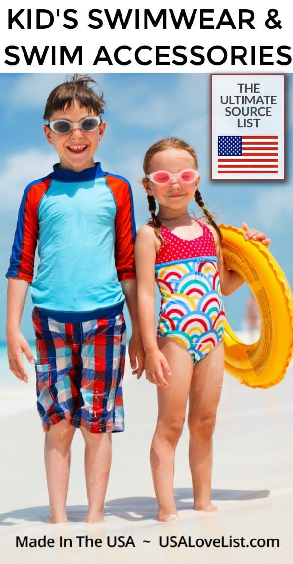 American Made Kid's Swimwear & Swim Accessories for Children of All