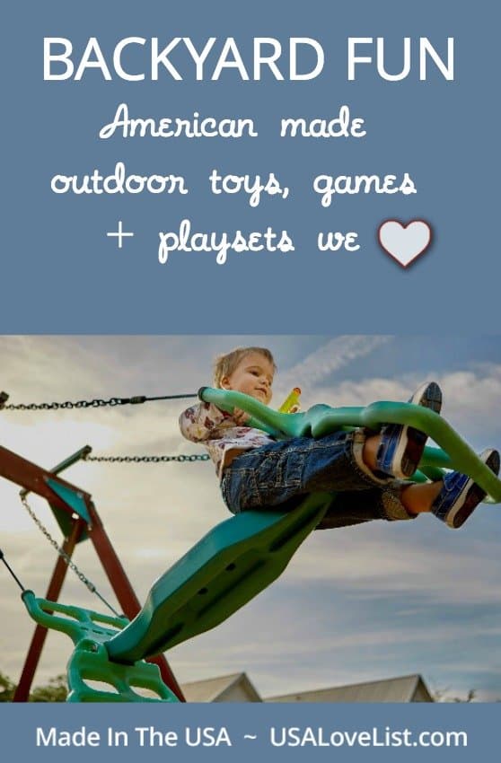 Made in USA outdoor toys, outdoor games, outdoor playsets