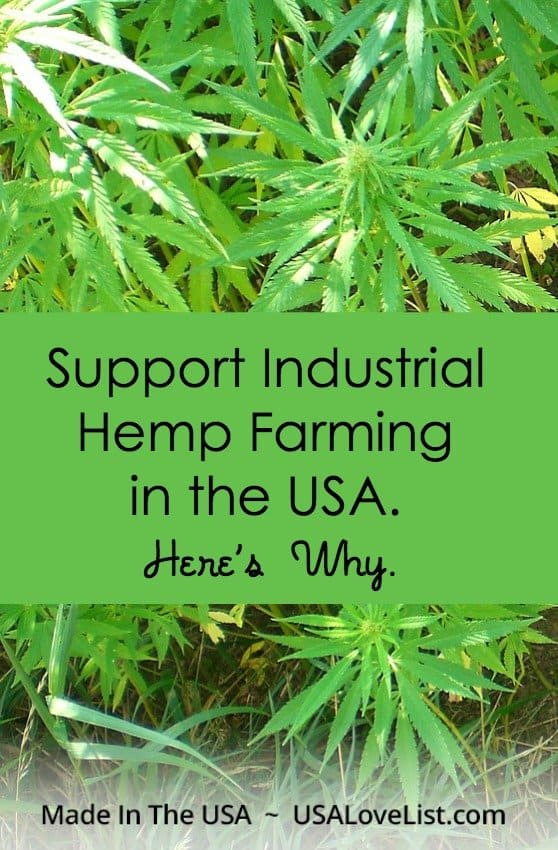 Industrial hemp is not a drug! Hemp farming in the USA needs to be legal again! We tell you why.