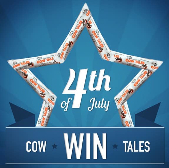 Have an American made 4th of July parade by passing out made in the USA Cow Tales candy! Giveaway ends 6/18/15