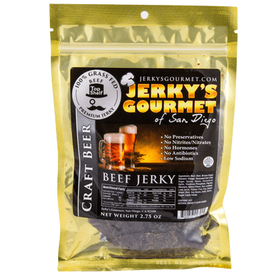 Best Jerky: Unique Jerky From Jerkys Gourmet of San DIego, Like Craft Jerky made with Pale Ale via USALoveList.com #usalovelisted