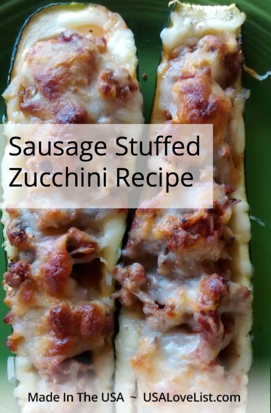 Sausage Stuffed Zucchini Recipe