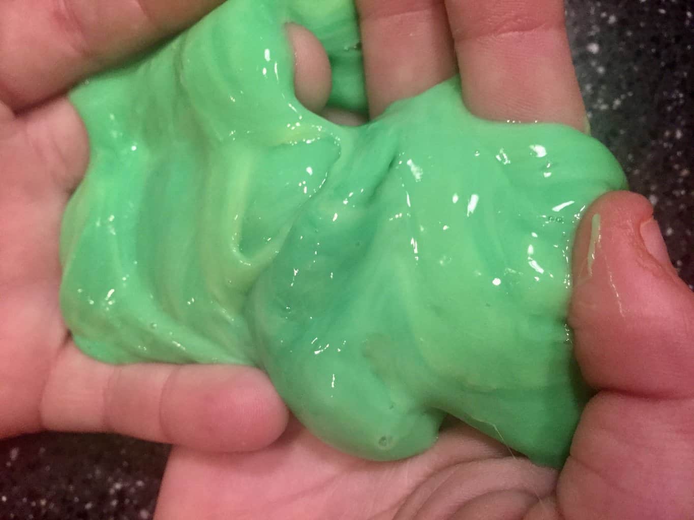 Make your own slime for Halloween using made in the USA ingredients.