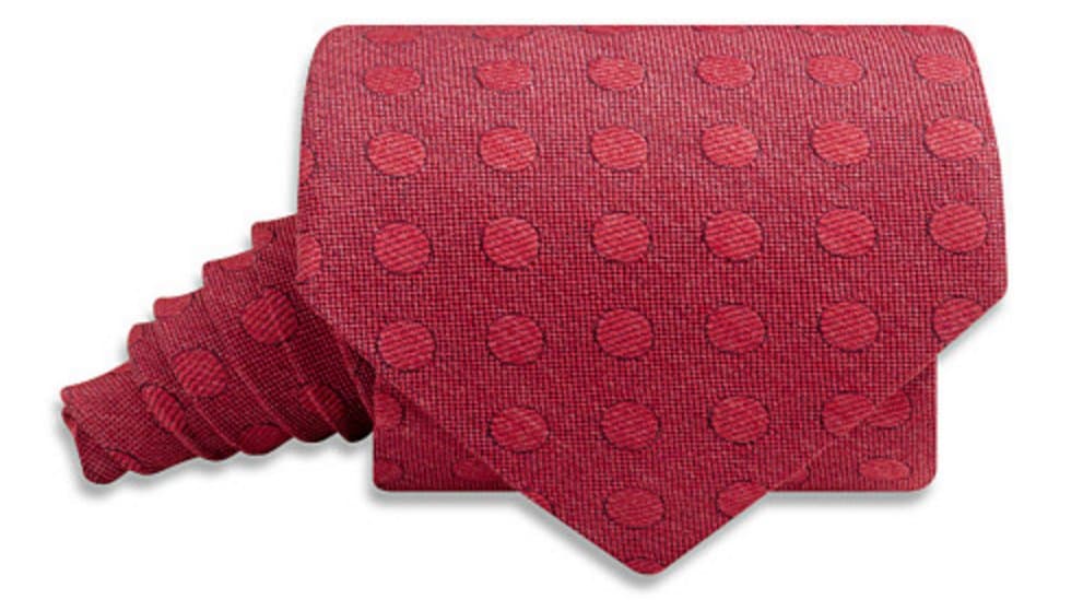 Easy Gift: a new, American made necktie. We love this handsome red-on-red from Beau Ties Ltd., hand made in Vermont.