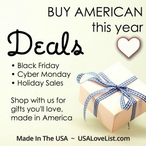 Shop with us for deals and sales on the very best of American Made.