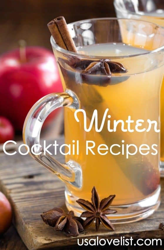 Winter Cocktail Recipes via USALoveList.com