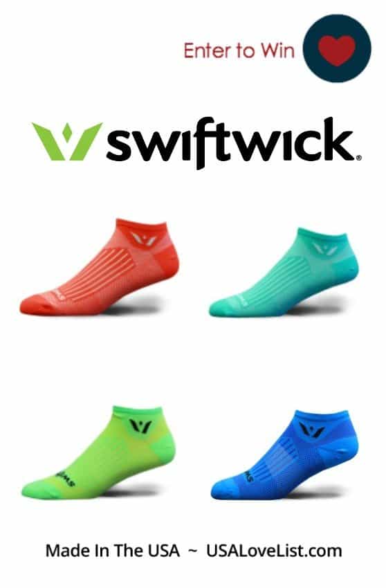 Swiftwick sport compression socks are seamless, guaranteed, and made in the USA.