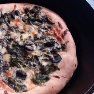 Cast Iron Recipes | Spinach Pizza