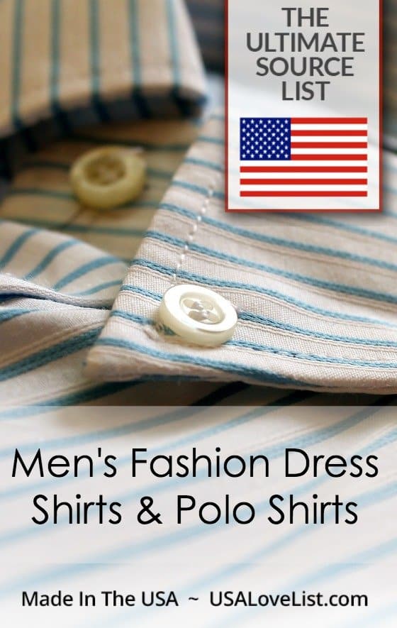 Men's Fashion Dress Shirts & Polo Shirts American made |Made in USA men's clothing 