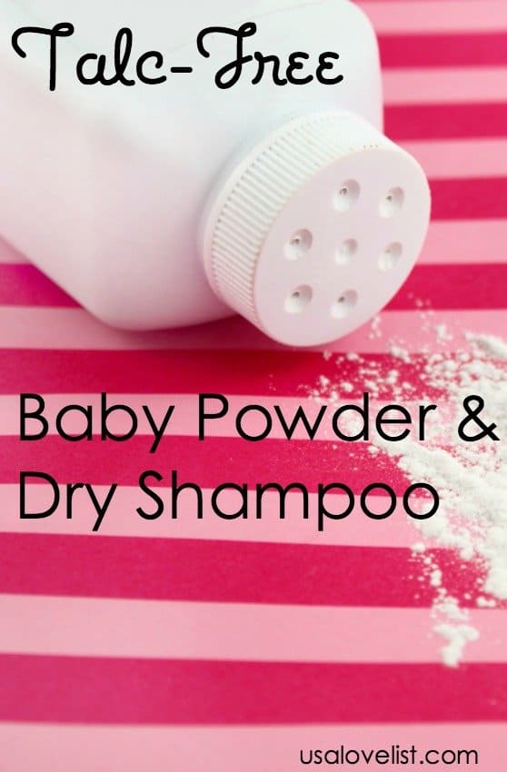 Vegan, gluten-, cruelty-, talc-free Baby Powder, Body Powder, and Dry Shampoo Safe Cosmetics Made in USA