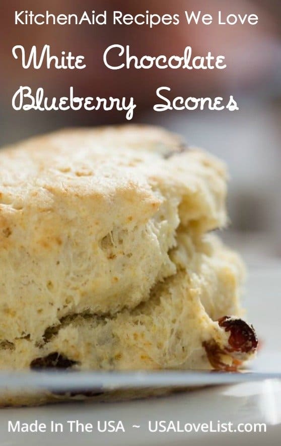 Kitchen Aide Recipes We Love White Chocolate Blueberry Scones