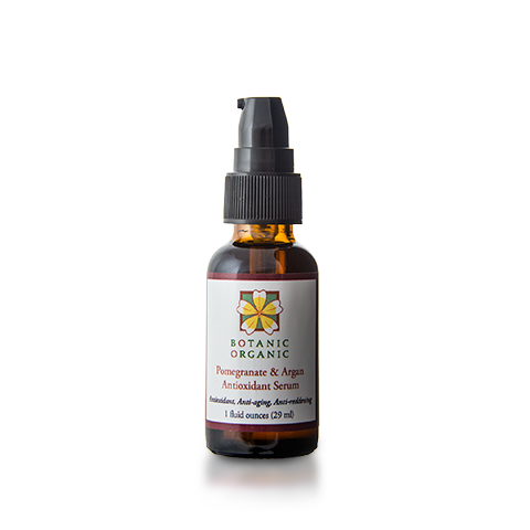 Organic Pomegranate and Argan Antioxidant Serum from Botanic Organic - American Made Beauty - 15% off code USALOVE