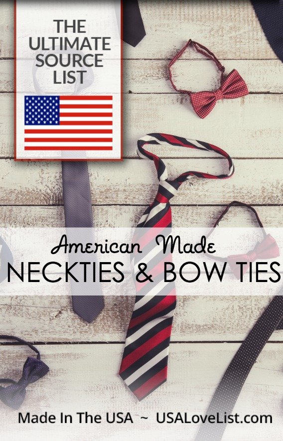 Made in USA Mens' Ties via USAlovelist.com #USAlovelisted