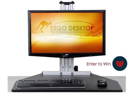 Enter to Win an Adjustable Height Desk by Ergo Desktop