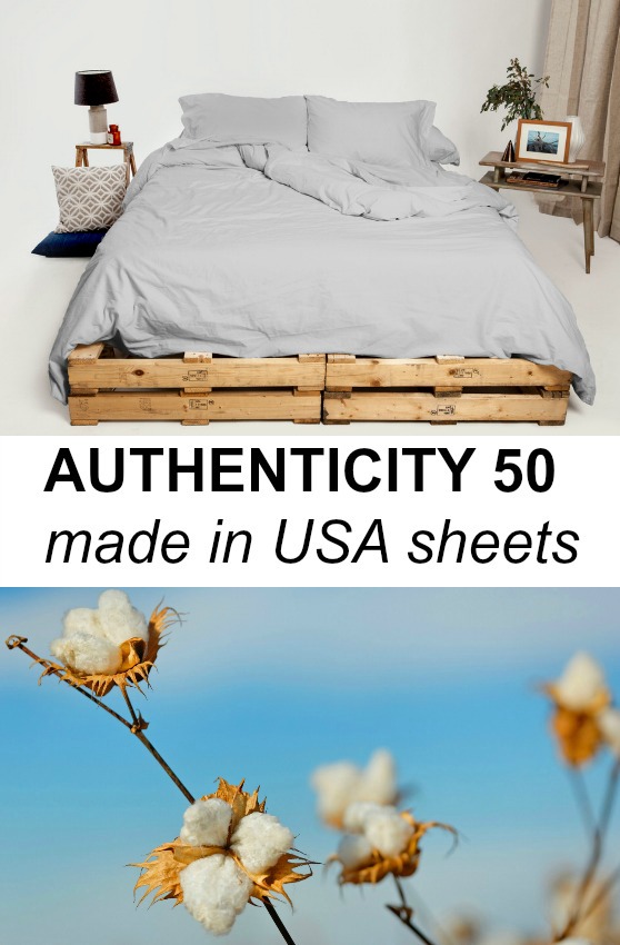 Authenticity 50 - Made in USA, Formaldehyde-Free Sheets