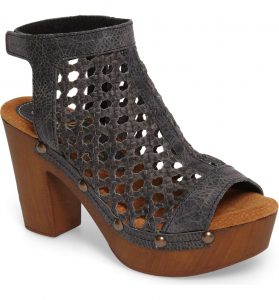 Charcoal open bootie #AmericanMade @Nordstrom