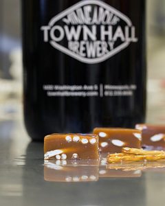 Sweet Jules Beer & Pretzel Caramels - Made in Minnesota with Gold medal-winning Scotch Ale from Town Hall Brewery - American Made Gifts Under $30