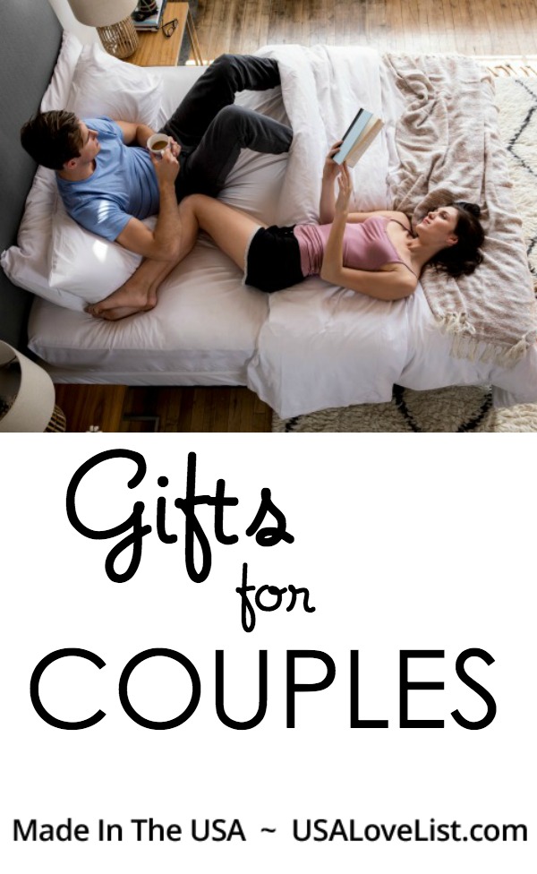 Gifts for Couples Made in the USA gift ideas #gifts #madeinUSA #madeintheUSA
