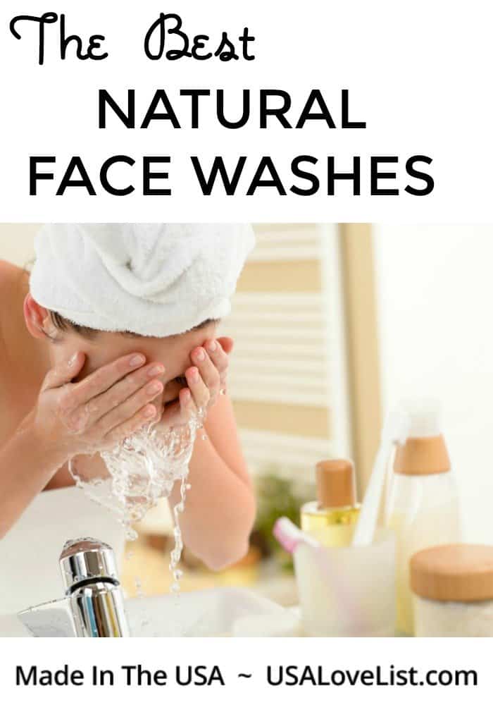 BEST NATURAL FACES WASHES via USA Love List #madeinUSA #usalovelisted #facial #skincare