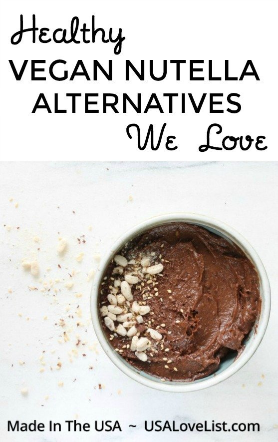 Vegan Nutella Alternatives #USAlovelisted #vegan #paleo #glutenfree 