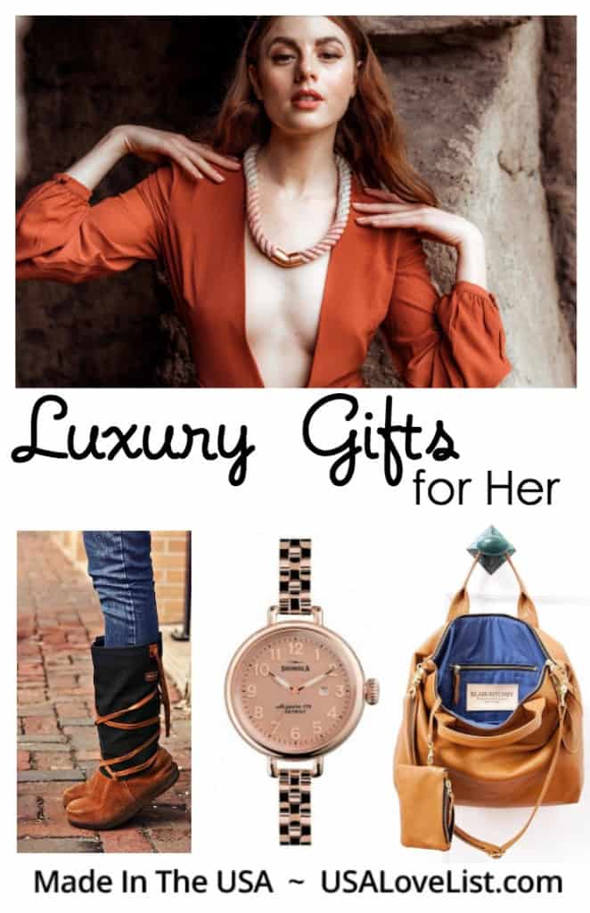 Affordable Luxury Gifts for Her | Made in USA via USAlovelist.com #usalovelisted