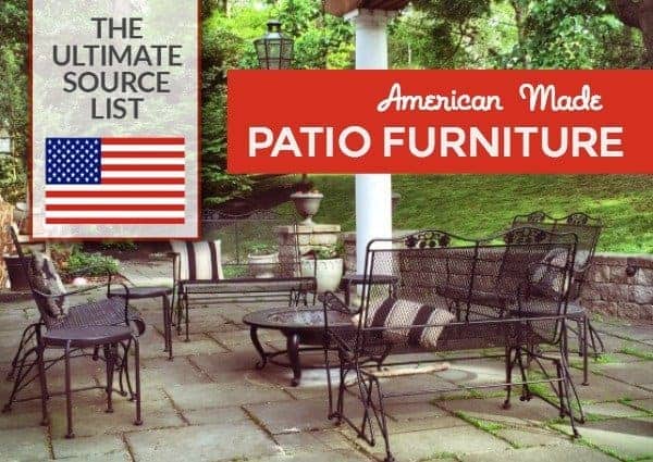 american made patio furniture: a source guide • usa love list