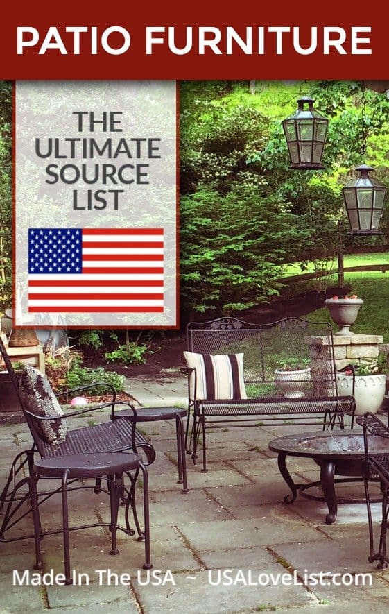 american made patio furniture: a source guide • usa love list