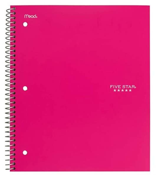 Made in USA school supplies: Mead notebooks #madeinUSA #usalovelisted #backtoschool #schoolsupplies