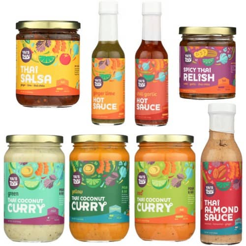 Whole30 approved foods: 20% off Yais Thai Whole30 Approved Hot Sauce, Salsa and Simmer Sauces - Made in USA - Gluten- and Sugar-Free Thai Sauces