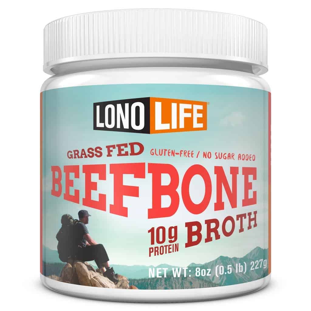 LonoLife Grass-Fed Beef Bone Broth with 10g Protein - 15% off with code USALOVE #whole30compliant #whole30broth #whole30bonebroth #glutenfreebroth