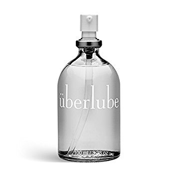 Uberlube Premium Lubricant. Made from silicone and vitamin E, and not petrochemical by-products. Made in the USA, vegan, and gluten free.