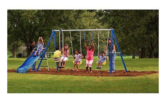 Made in USA outdoor toys and games: Flexible Flyer swing sets