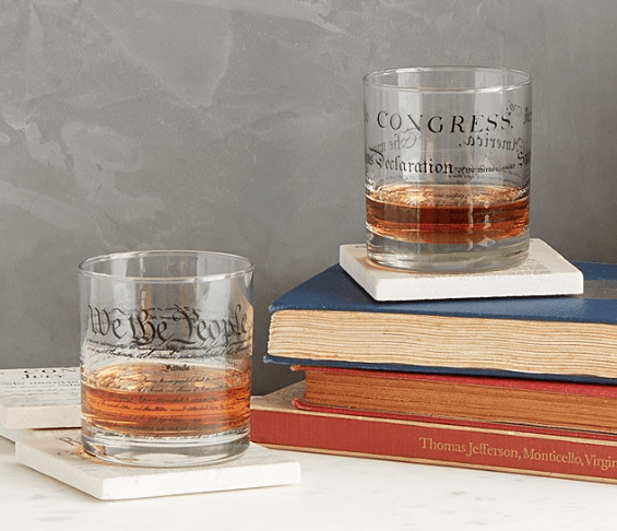 Constitution Day, September 17: Constitution and Declaration glasses #usalovelisted #madeinUSA #USConstitution #ConstitutionDay