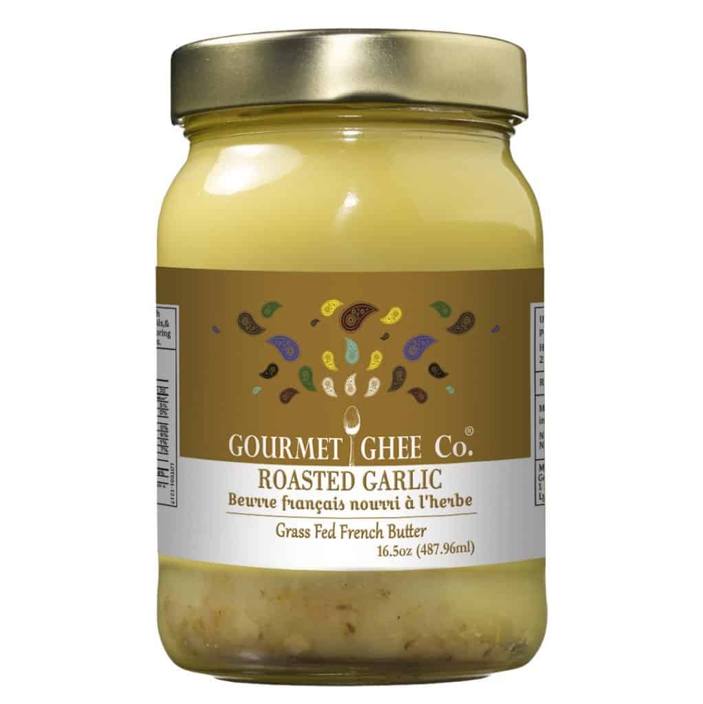 The Gourmet Ghee Co. Roasted Garlic Ghee - Great for Whole30 Recipes