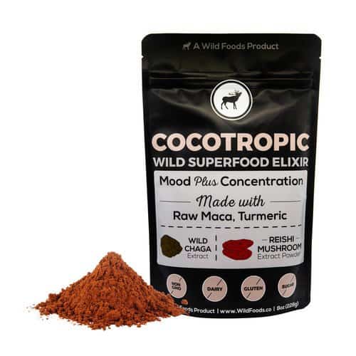 Medicinal Mushroom Products: Wild Foods Mushroom Coffee, Tea and Cocoa Elixier - Wild Cocotropic, Chocolate Nootropic Drink For Mental Performance #usalvoelisted #medicinal #mushrooms