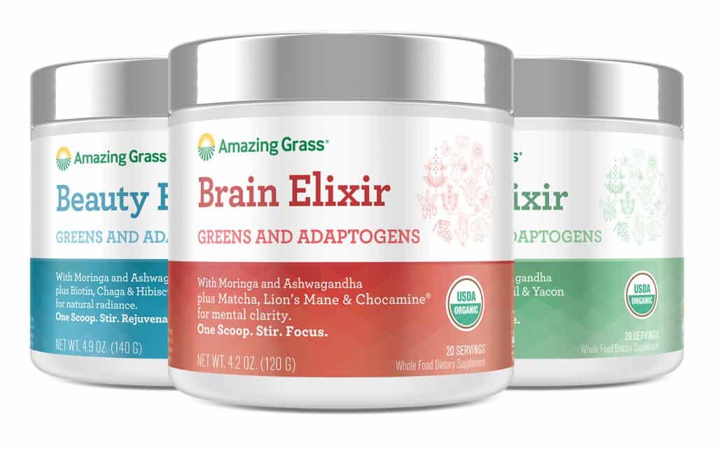 Medicinal Mushroom Products: Amazing Grass - Vegan Beauty Elixir with Medicinal Mushroom Powder #vegan #medicinal #mushrooms 