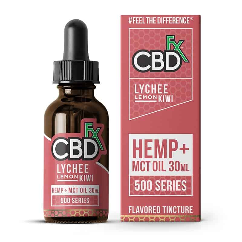 CBDfx CBD Hemp Oil Flavored Tincture Lychee Lemon Kiwi - 10% off CBDfx with discount code USALOVE