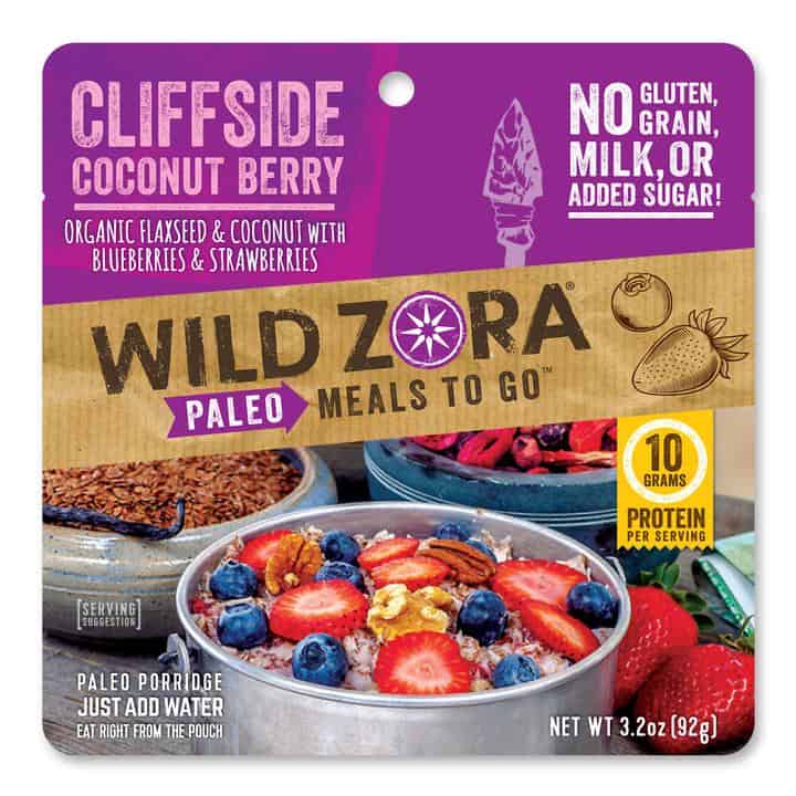 Wild Zora Paleo Foods - Paleo Porridge Oatmeal made with Flaxseed and Coconut - 25% off Wild Zora discount code USALOVE #paleo #grainfree #veganonthego #vegan #veganbreakfast