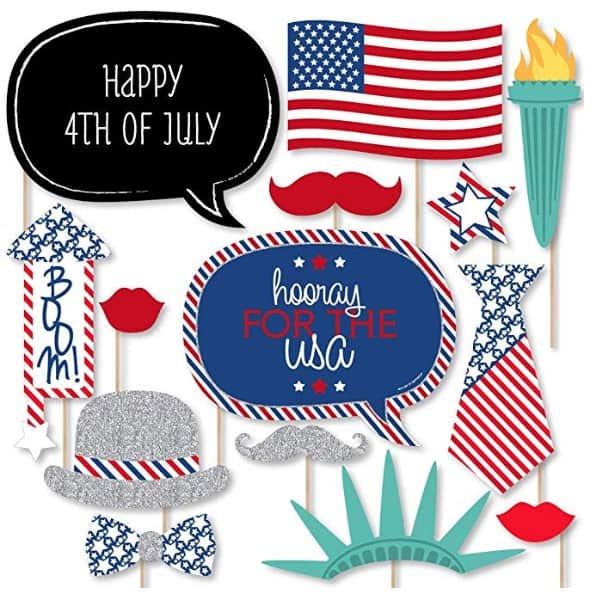 Patriotic items made in USA: Big Dot of Happiness patriotic part supplies #usalovelisted #party #fourthofjuly #patriotic