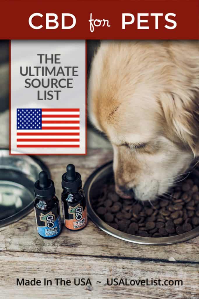 Best CBD for Pets: Made in USA CBD Products. Is CBD safe for pets? #cbd #pets #usalovelisted